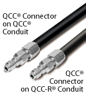 QCC Connector on QCC and QCC-R Conduit