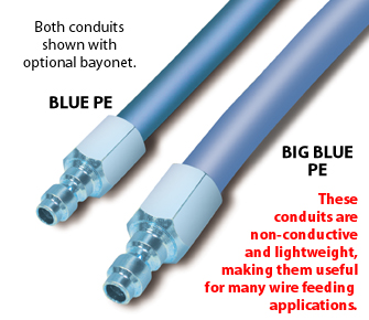 Blue PE and Big Blue PE Conduits and Bayonets